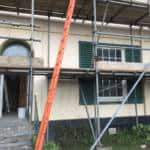 Scaffolding to external mortar - North Devon